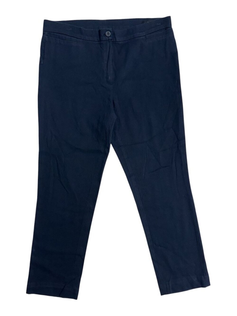 Lu Pu (L. Pucci) Vintage Navy Textured Crop Pants (6)